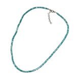 Pearlz Ocean Blue Apatite Necklace 18+2 inch, Faceted Rondelle Natural Gemstone Jewelry for Ladies, 925 Sterling Silver, Chakra Healing Stylish Look - Image 3