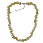 Pearlz Ocean Citrine Rondelle Necklace 20" - 925 Sterling Silver Knotted Beads for Ladies - Positive Energy Jewelry