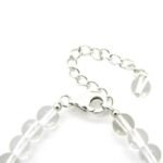 Pearlz Ocean Clear Crystal Bracelet Natural Round Stones 925 Sterling Silver Healing Jewelry for Ladies Elegant Peaceful Design - Image 2