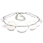 Pearlz Ocean Clear Crystal Bracelet Natural Round Stones 925 Sterling Silver Healing Jewelry for Ladies Elegant Peaceful Design - Image 3