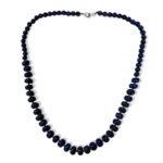 Pearlz Ocean Lapis Lazuli Necklace for Women – 19"-20" Natural Blue Gemstone Jewelry in 925 Sterling Silver, Calm Energy & Elegant Style