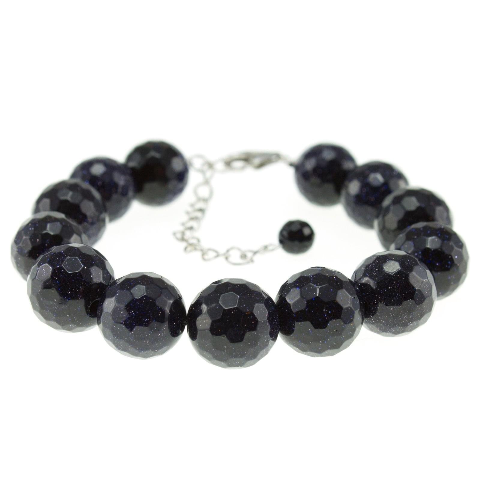 Pearlz Ocean Blue Sandstone Faceted Bracelet