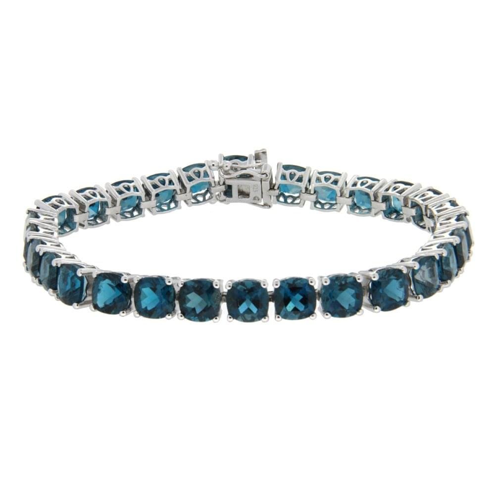 GGL Sterling Silver London Blue Topaz Bracelet