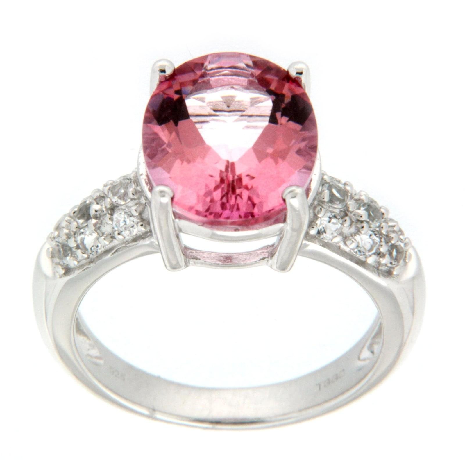 GGL Sterling Silver Morganite Topaz Ring 1 GGL Sterling Silver Morganite Topaz Ring