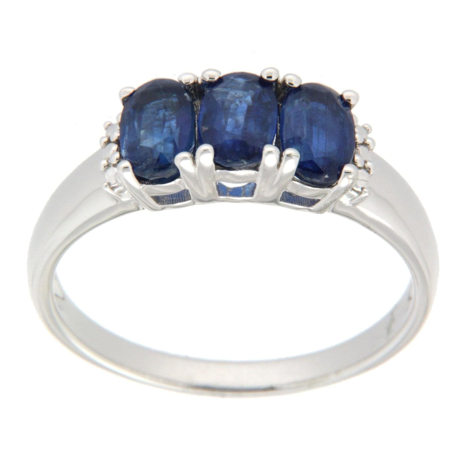 GGL Sterling Silver Blue Kyanite Ring